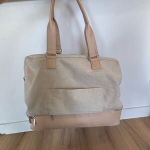 BEIS weekender bag in beige
